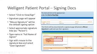 Welligent Patient Portal Tutorial