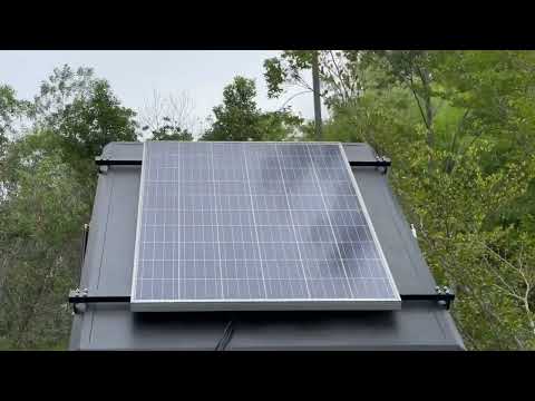 Solar Panel on Rooftop Tent- Land Rover Defender