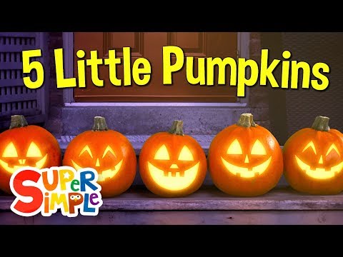 Five Little Pumpkins | Pumpkin Song | Super Simple...