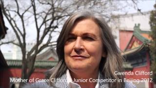 Interview with Gwenda Clifford - mother of Grace Clifford, Junior 4th Prize in Beijing 2012