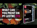 What can you print on PF Lustre 275 Fotospeed paper?