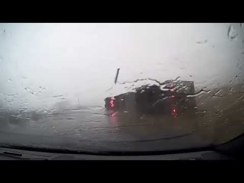 Truck Toppled By Intense Winds During Storm Near Lincoln, Nebraska