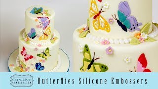 Silikonová formička - embosser motýlci Katy Sue