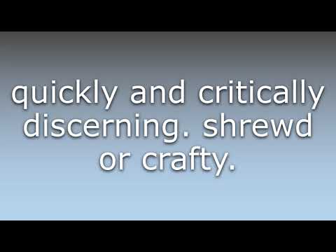 What does Astute mean?