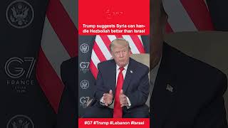 TRUMP Criticizes Netanyahu Over Lebanon Strikes at G7 Summit | DWS News | AC19