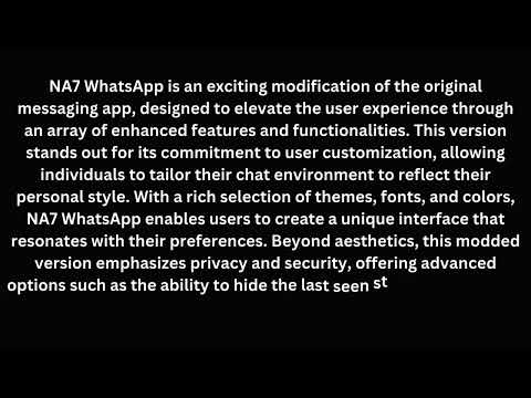 NA7 WhatsApp APK - Download the Anti-Ban Version Now!
