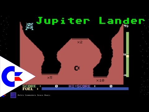 [C64] Classic Lander Game | Jupiter Lander | Commodore 64