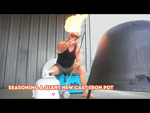 Wie ich einen neuen Gusseisentopf einbrenne!!