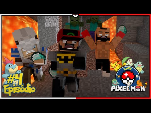 Minecraft A Lenda dos Campeões #4: Viagem ao Centro da Terra, Corre que Tem Zombie [Pixelmon]