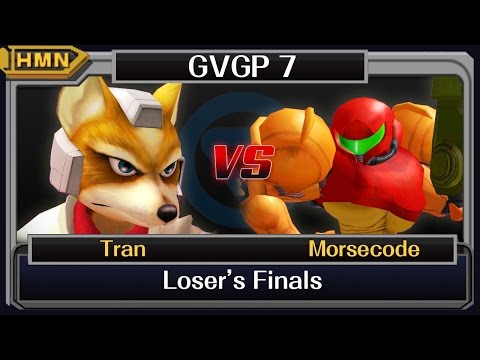 GVGP 7 Melee Losers Finals - Tran (Fox) vs. Morsecode (Samus)