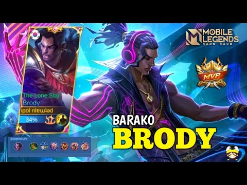 Barako Brody Mythical Glory item Build | MLBB