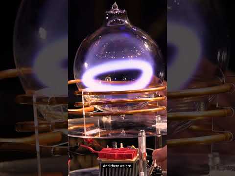 Incredible display of a glowing plasma toroid! #science