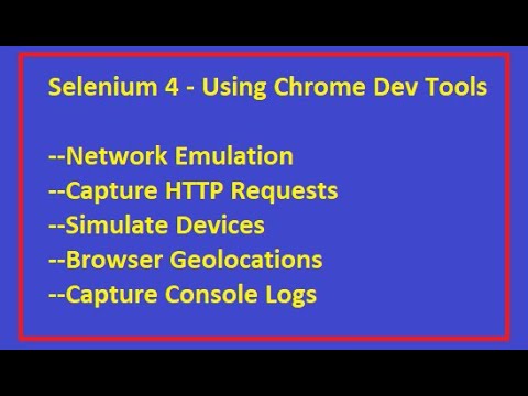 Selenium4 Devtools