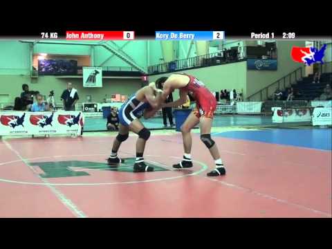 John Anthony vs. Kory De Berry at 2013 ASICS University Nationals - GR