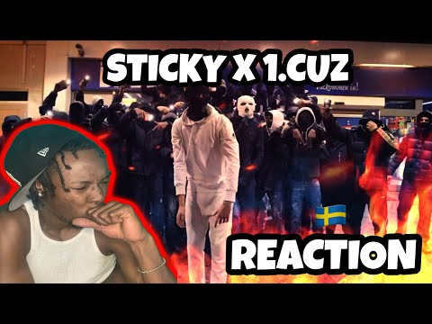 AMERICAN REACTS TO SWEDISH DRILL RAP! Sticky, 1.Cuz - Sticky Situation (ENGLISH SUBTITLES
