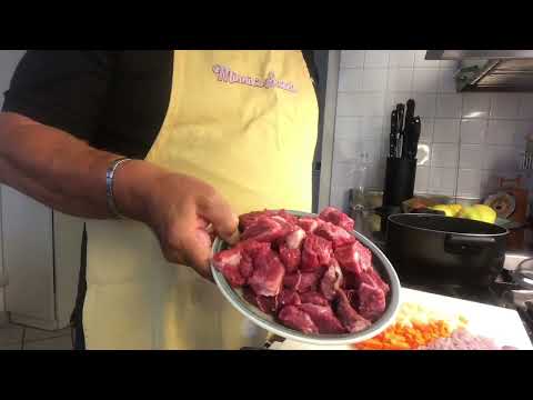 Spezzatino di guancia di manzo con polenta