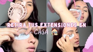 Como REMOVER extensiones de pestañas 🏠