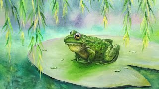 How to Paint a Frog Acrylic Painting LIVE Tutorial
