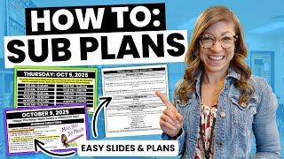 How to Prep Sub Plans for Multiple Days As a Teacher
