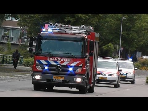 PRIO 1 TS 5034 3X Politie en OVDP Woningbrand [Middel] Oostervenne Purmerend