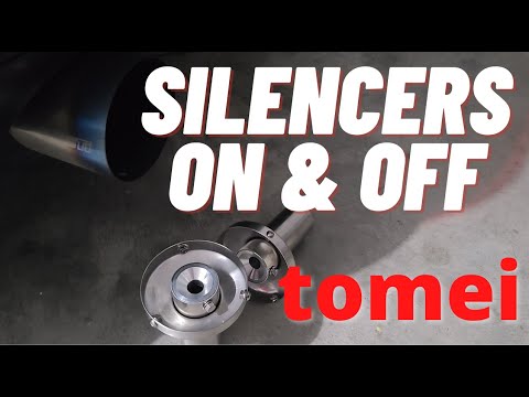 Tomei Exhaust SILENCER ON & OFF COMPARISON. BONUS CLIP AT THE END.