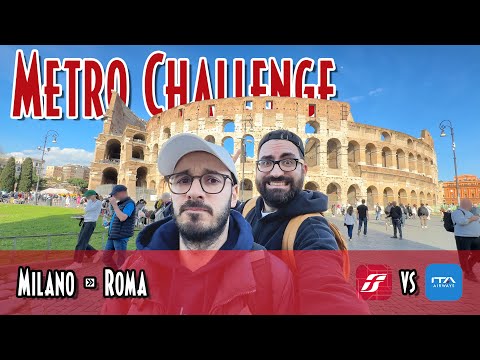 METRO CHALLENGE MILANO-ROMA, il treno conviene davvero rispetto all’aereo?
