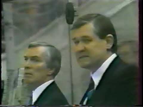 1990 Чемпионат СССР . Динамо Москва - Сокол Киев ( 2, 3 период), тихий звук.