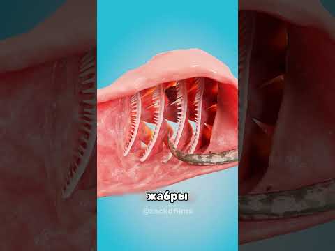 🐍 ВОТ КАК УГОРЬ ВЫБИРАЕТСЯ ИЗ ЖИВОТА РЫБЫ 😱 #наука #интересно #факты