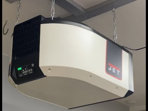 Jet AFS-1000C Air Filtration System Unboxing and Installation