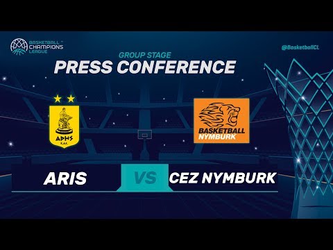 Aris v CEZ Nymburk - Press Conference - Basketball Champions League 2017-18