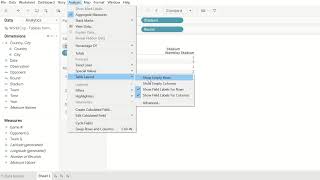 Enable empty rows or columns in Tableau