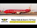 Magic Red Jet: Sven and Felix Cockpit Movie TUI B737-800 from Cyprus to Düsseldorf [AIRCLIPS.com]