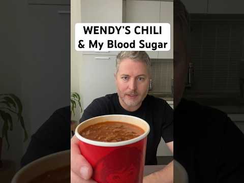 Wendy’s chili and my blood sugar. #bloodsugar #insulinresistance #glucoselevels  #chili
