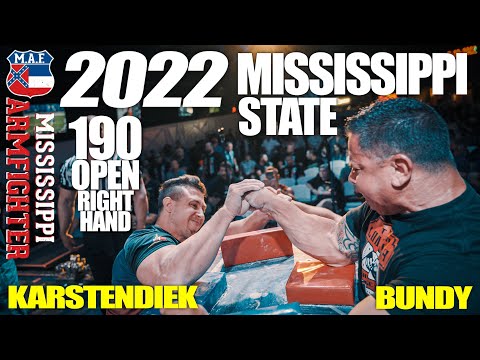 2022 Mississippi State Armwrestling | 190 Pro Right Hand - Robbie K. is a BAD DUDE