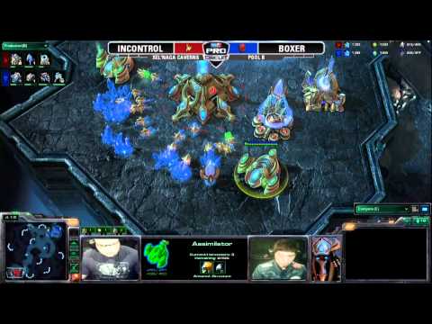 MLG Anaheim 2011 - EGiNcontroL vs SlayerSBoxer - Pool B - Game 1 - MLG Xel'naga Caverns