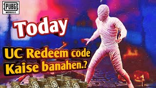 Today uc Redeem Code  Pubg UC Redeem code kaise kare pubg Real or Fake uc redeem code Full explained