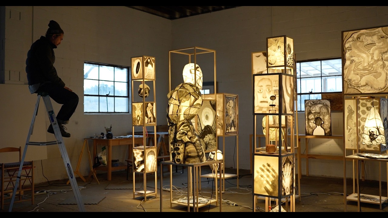 BURN OUT BRIGHT - Visit my art studio, light a fire, and have a walk through