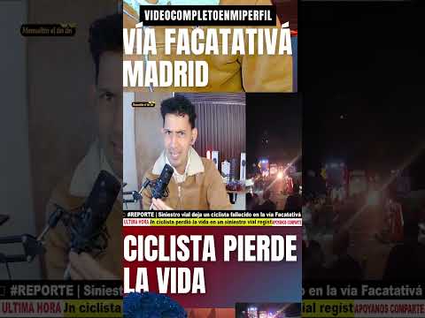 🚨 #REPORTE | Ciclista fallece en siniestro vial en la vía Facatativá – Madrid