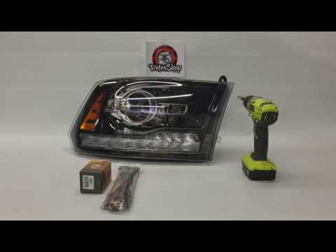 Ram Projector Headlights - Installing HID bulbs