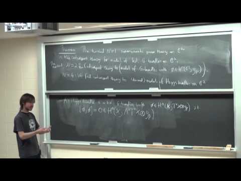Kevin Costello: Supersymmetric gauge theory and derived geometry, Lecture 2