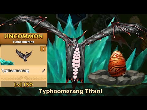 Typhoomerang Max Level 150 Titan Mode - Dragons:Rise of Berk