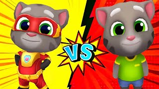 Talking Tom Hero Dash Vs Talking tom Gold Run Who Is The Best Android iOS Gameplay ep:-31