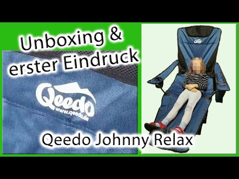 Campingstuhl Qeedo Johnny Relax | Unboxing & Meinung | Tragbarer Klappstuhl-Liege | Camping mit Zelt