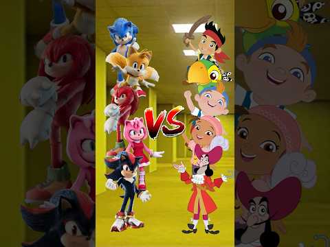 Sonic The Hedgehog VS Jake and The Neverland Pirates #sonicthehedgehog #jakeandtheneverlandpirates