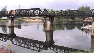 preview picture of video 'Kanchanaburi, and the River Kwai Bridge, and Kuang Im Chinese Temple, Thailand. ( 20 )'