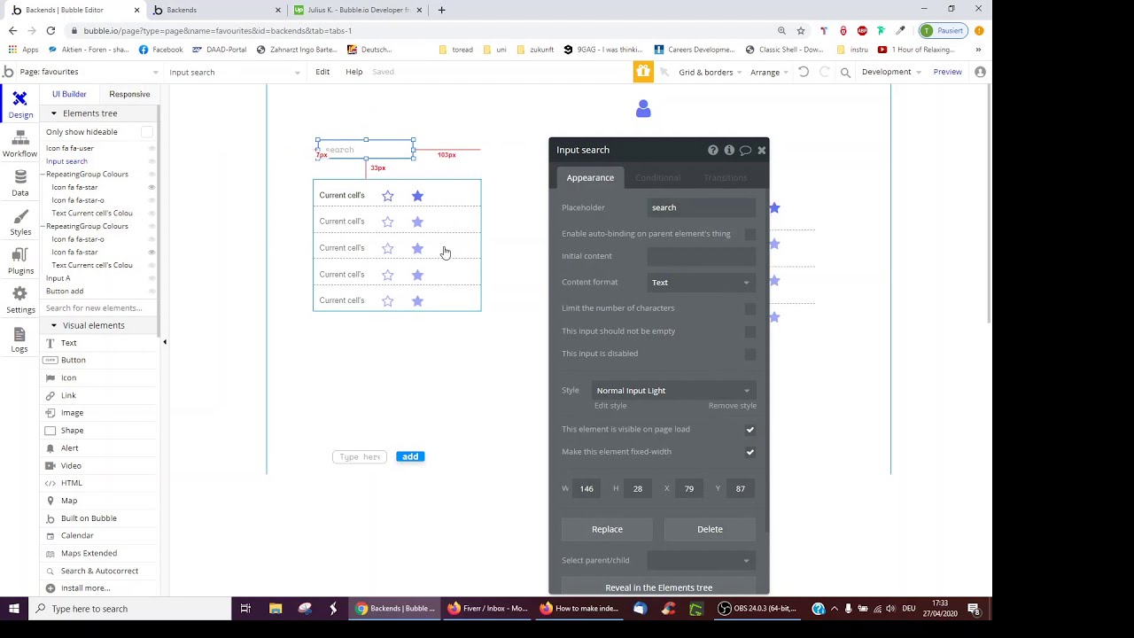 How to create a favourite section - Database - Bubble Forum