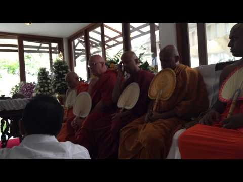 Ven Olande Ananda at Prof Uditha Liyanage's Funeral