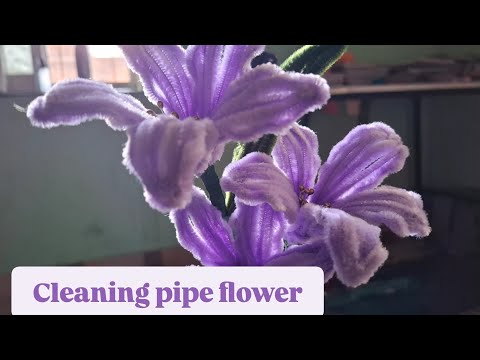  Flower making tutorial by cleaning pipe