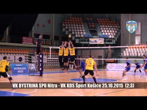 Nitra - Kosice volejbal VIDEO ZOSTRIH 25.10.2015