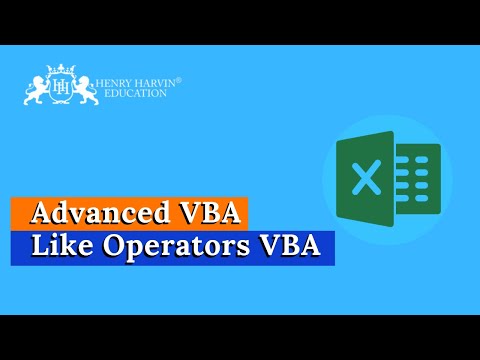 Advanced VBA - Like Operators VBA | Best Free Advanced Excel Tutorial for Beginners | @henryharvin